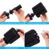Step-by-step instructions showing how to install and assemble an air diffuser system for an aquarium.