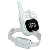 A white Petpet dog training collar with a strap and remote device shown against a white background.