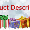 A colorful assortment of wrapped gifts and presents displayed across the bottom of the image.