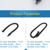 Black silicone air strip tube with a 1cm diameter and 30cm length for aquarium aeration