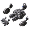 Black aquarium wave maker pump with multiple outlets for water circulation and oxygenation