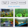 A collection of real shots showing a water curtain shaped aerator in an aquarium, featuring various fish and aquatic plants.