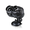 Black aquarium wave maker pump designed for water circulation and oxygenation.