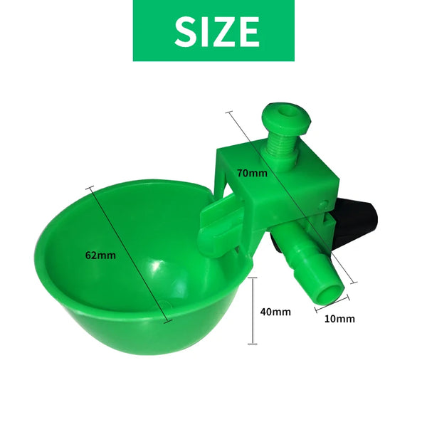 Diviseurs de poulets verts automatiques avec différentes tailles d'ouverture et mécanisme de montage.