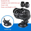 Black JVP-201 aquarium wave maker pump with suction cup for water circulation