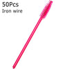 A pink iron wire brush with bristles is shown against a white background.