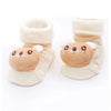 Paar süße Cartoon-Tierbaby-Socken für Kleinkinder in Beige