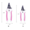 Stainless steel pet nail clippers for dogs and cats in medium and small sizes