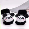 Paar schwarzer und weißer Cartoon-Panda-Baby-Socken für Kleinkinder