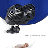 A black aquarium wave pump is shown with text promoting its use for water circulation and oxygenation.