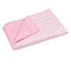 Pink cooling pet mat for dogs and cats with a quilted texture