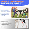 Image showing a double leg support knee brace for dogs, demonstrating pressure distribution and joint protection.