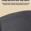 Close-up view of a dark gray, textured non-slip fabric surface for pet stairs.
