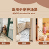 Adjustable metal pet safety gates shown in various indoor and outdoor settings for multi-scenario use