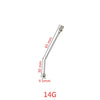 A silver stainless steel bird feeding syringe with a 65 mm tube and a 4.5 mm needle.