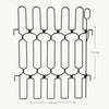 Adjustable metal pet safety gate with vertical bars for indoor and outdoor use