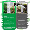 Comparison of acrylic air stones versus mineral sintered material for oxygen diffusion.