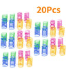 20 pieces of colorful spiral spring cat toys for interactive play