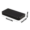 Black cat litter box ramp step with a filter tray, measuring 32cm long and 16cm wide.