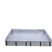 A rectangular gray waterproof habitat liner designed for pet cages.