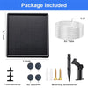 Le kit comprend un aérateur carré noir, un tube d'air et des accessoires de montage.
