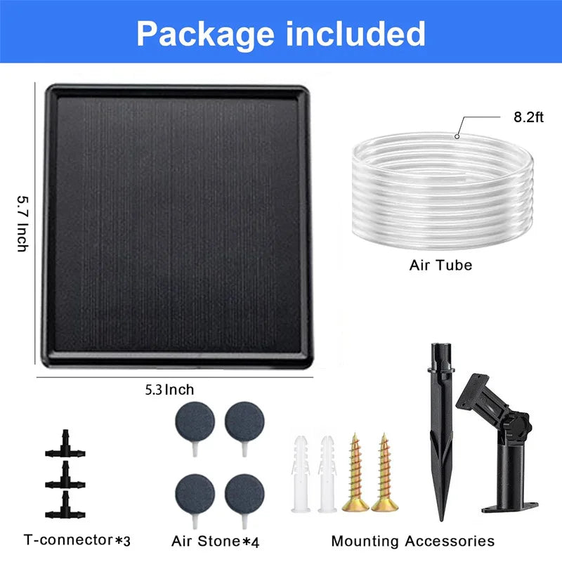 Le kit comprend un aérateur carré noir, un tube d'air et des accessoires de montage.