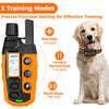 Orange elektrische Hundetrainerhalsband mit drei Modi: Piepen, Standardvibration und Schock.