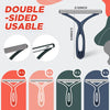 A double-sided silicone pet hair and lint remover tool shown in various colors and angles.