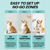 Three steps for setting up no-go zones using odour, cond response, and training habit with a cat repellent spray