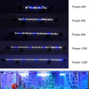 A series of waterproof LED aquarium lights with varying power outputs from 4W to 12W.
