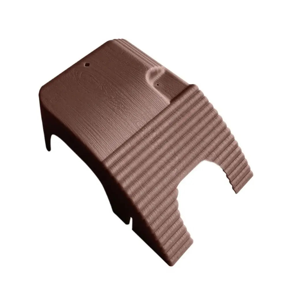 A brown adjustable reptile basking platform with suction cups for turtles and amphibians.