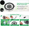 A set of high-density air holes and durable acrylic shells for oxygen diffusion fish tank air stones with installation steps 