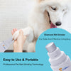 Un chien blanc est en train d'être toiletté avec une ponceuse Diamond Bit pour un broyage sûr et efficace.