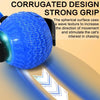 Blue corrugated design strong grip cat toy with a wave texture for stimulating chasing