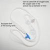 A clear tubing system for an aquarium CO2 diffuser equipped with a fine-tuning valve and suction cups.