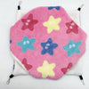 Pink fleece double layer hammock bed for hamsters with star patterns