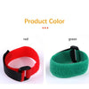 Collar suave para pollo de mascota rojo y negro, mostrado en dos colores: rojo y verde.