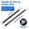 Adjustable dog car safety belt with reflective webbing and shock-absorbing bungee for pets of various sizes