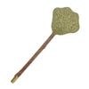 A natural silvervine cat chew stick with a green, textured tip and a brown stick.