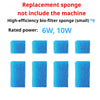 Huit petites éponges bio-filtres bleues haute efficacité pour une pompe à air d'aquarium
