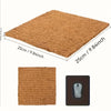 A rectangular pad of natural coconut coir nesting liner for chicken coops, brown in color.