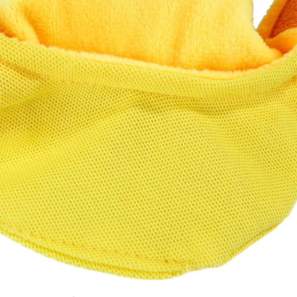 Yellow knitted funny banana cap costume for cats and dogs
