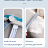 A set of multi-functional hair removal brushes including a back soft brush and a tail brush for pet hair removal.