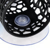 Black aquarium hideout tube with a suction cup for betta and small fish