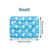 Small blue cooling gel pet mat for dogs and cats