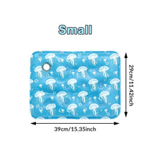 Small blue cooling gel pet mat for dogs and cats