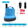 Blue submersible aquarium water pump model LH-790 with 10W power and 600L/H flow rate