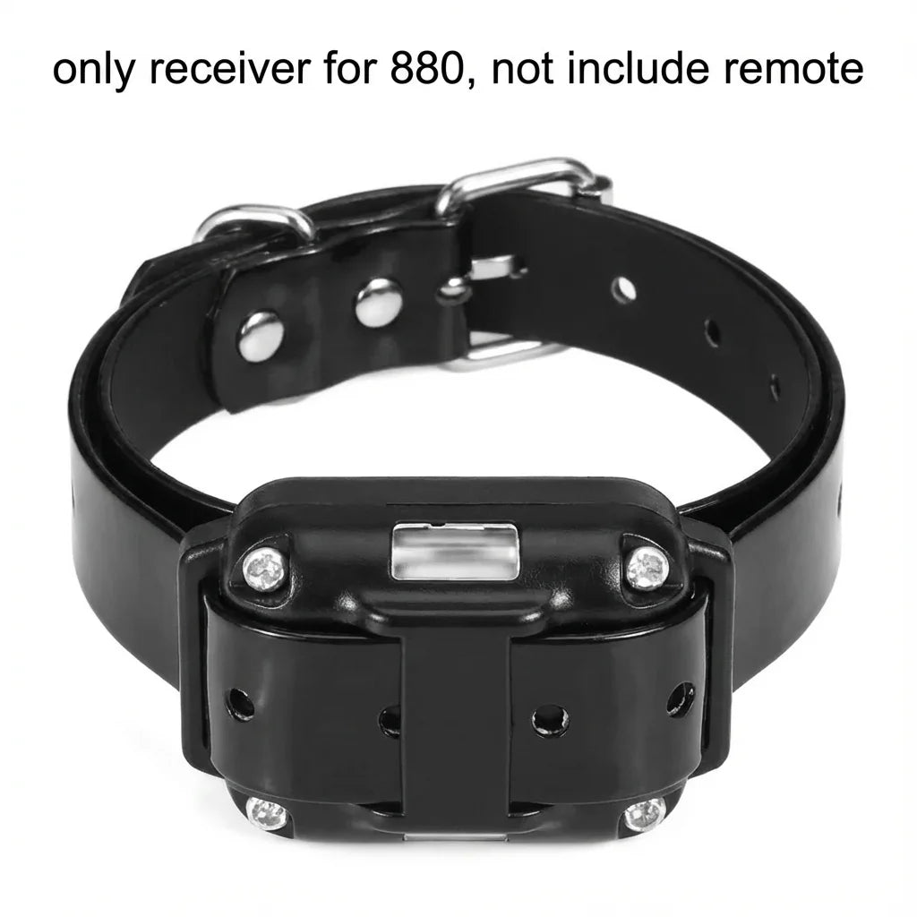 Black electric dog training collar receiver for 880, without a remote.