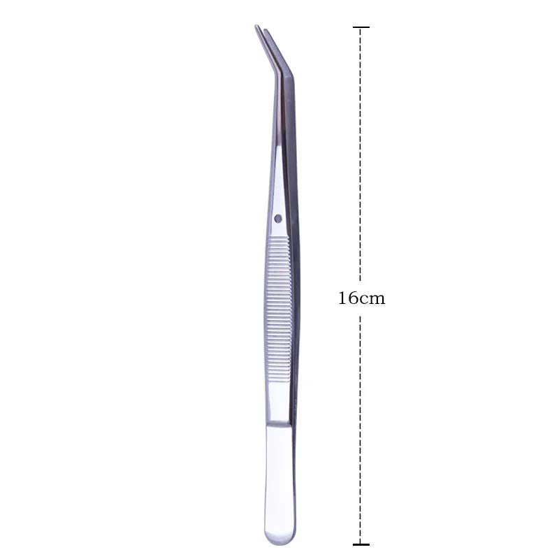 A stainless steel aquarium cleaning tool with a long, slender design and a pointed tip.
