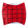 Red and black patterned washable belly band for male dogs